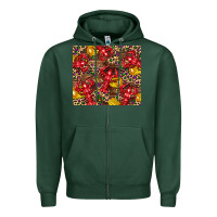 Sports Green mardi gras crawfish Zipper Hoodie - CowGirlArtShop
