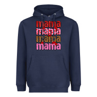 Navy valentines day mama olivia Heavyweight Hoodie - OliviaCreatesArt