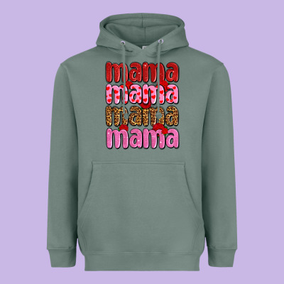Valentines Day Mama Olivia Heavyweight Hoodie Designed By Oliviacreatesart