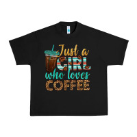 Black just a girl who loves coffee Urban Heavy Tee - BundleAndBundleShop