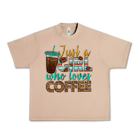 Burro just a girl who loves coffee Urban Heavy Tee - BundleAndBundleShop