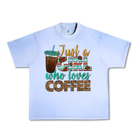 Grape Ice just a girl who loves coffee Urban Heavy Tee - BundleAndBundleShop