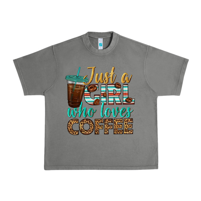 Just A Girl Who Loves Coffee Urban Heavy Tee by BundleAndBundleShop | Teevron