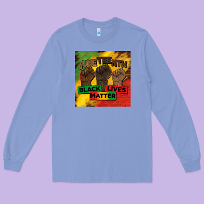 Juneteenth Black Lives Matter Mug  Coaster Long Sleeve Tee Designed By Barkaloodesign