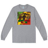 Heather Grey juneteenth black lives matter mug  coaster Long Sleeve Tee - BarkalooDesign