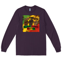 Plum juneteenth black lives matter mug  coaster Long Sleeve Tee - BarkalooDesign