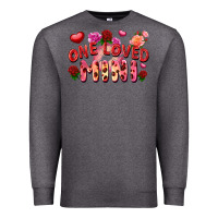 Charcoal Heather One loved mini Valentine's Day Premium Sweatshirt - FaDigitalArtStudio