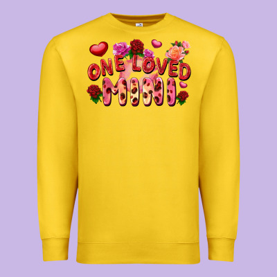 One Loved Mini Valentine's Day Premium Sweatshirt Designed By Fadigitalartstudio