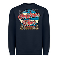 Navy Christmas Vibes Heavyweight Sweatshirt - Bettercallsaul