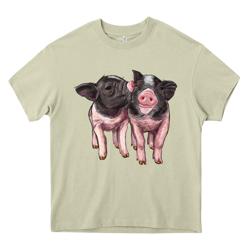 Cute Baby Pigs Heavy Core Tee by Artiststas | Teevron