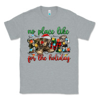 Heather Grey no place like for the holiday Classic Tee - MaliasSmallBusiness
