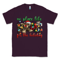 Plum no place like for the holiday Classic Tee - MaliasSmallBusiness