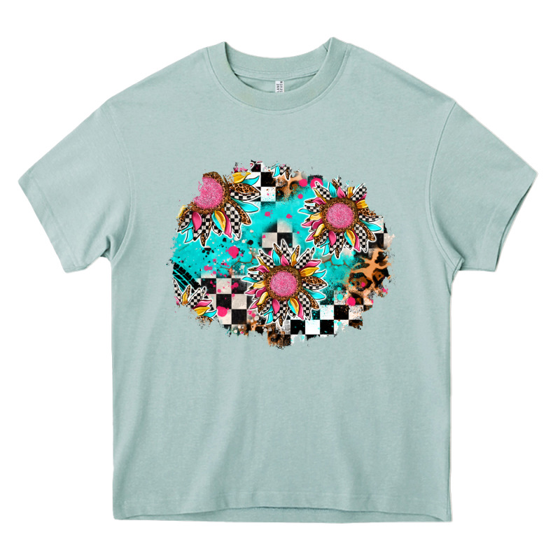 Race Sunflower Patches Heavy Core Tee by AdoDesignShop | Teevron
