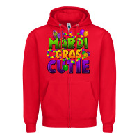 Red mardi gras cutie Zipper Hoodie - CowGirlArtShop