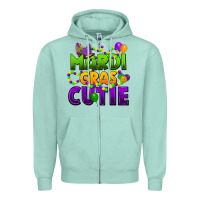 Seafoam mardi gras cutie Zipper Hoodie - CowGirlArtShop