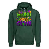 Sports Green mardi gras cutie Zipper Hoodie - CowGirlArtShop