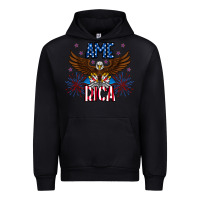 Black America eagle Urban Hoodie - CowhideDigitalArt