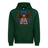 Forest Green America eagle Urban Hoodie - CowhideDigitalArt