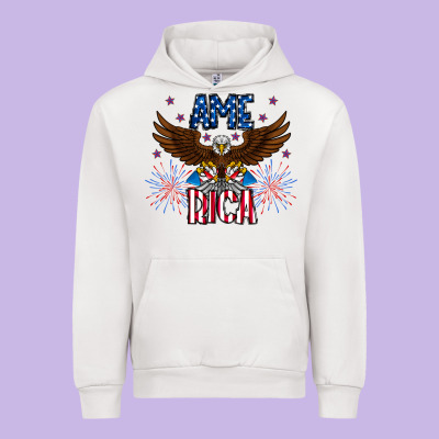 America Eagle Urban Hoodie Designed By Cowhidedigitalart