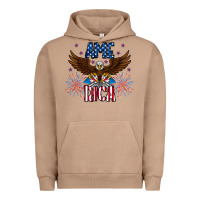 Pigment Burro America eagle Urban Hoodie - CowhideDigitalArt