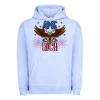 Pigment Grape Ice America eagle Urban Hoodie - CowhideDigitalArt