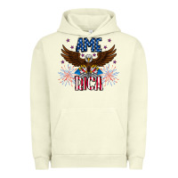Pigment Pistachio America eagle Urban Hoodie - CowhideDigitalArt
