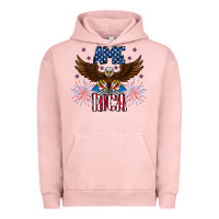 Pigment Salmon America eagle Urban Hoodie - CowhideDigitalArt