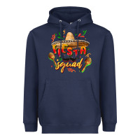 Navy Fiesta squad Heavyweight Hoodie - FaDigitalArtStudio