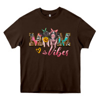 Chocolate Brown mom vibes baby pigs Heavy Core Tee - Artiststas
