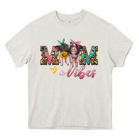 Cream mom vibes baby pigs Heavy Core Tee - Artiststas