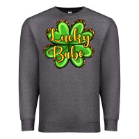 Charcoal Heather St. Patrick's Lucky babe Premium Sweatshirt - OliviaCreatesArt