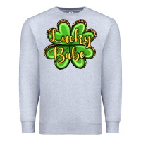 Heather Grey St. Patrick's Lucky babe Premium Sweatshirt - OliviaCreatesArt