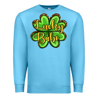 Ocean Blue St. Patrick's Lucky babe Premium Sweatshirt - OliviaCreatesArt