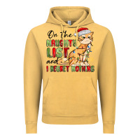 Vintage Mustard on the naughty list and i regret nothing Vintage Hoodie - MaliasSmallBusiness