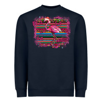 Navy Flamingo Christmas Heavyweight Sweatshirt - Bettercallsaul