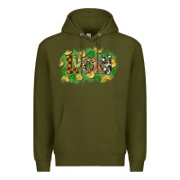 Army Green Western lucky St. Patrick's Day Premium Hoodie - CowGirlArtShop