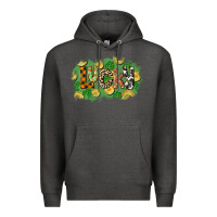 Charcoal Heather Western lucky St. Patrick's Day Premium Hoodie - CowGirlArtShop
