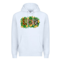 White Western lucky St. Patrick's Day Premium Hoodie - CowGirlArtShop