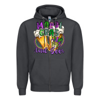 Smoke mardi gras and beer Zipper Hoodie - CowGirlArtShop