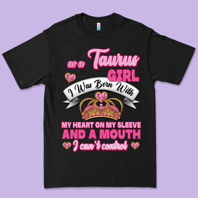 As A Taurus Girl Zodiac Girls Premium Tee Designed By Jasminsmagicworld