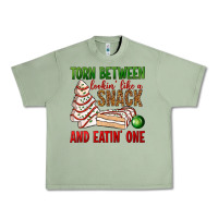 Oil Green torn between lookin' like a snack and eatin' one bbs Urban Heavy Tee - BundleAndBundleShop