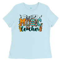 Baby Blue music teacher Ladies Tee - RanaPortraitStore