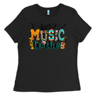 Black music teacher Ladies Tee - RanaPortraitStore