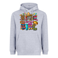 Heather Grey Nacho average girl Heavyweight Hoodie - FaDigitalArtStudio