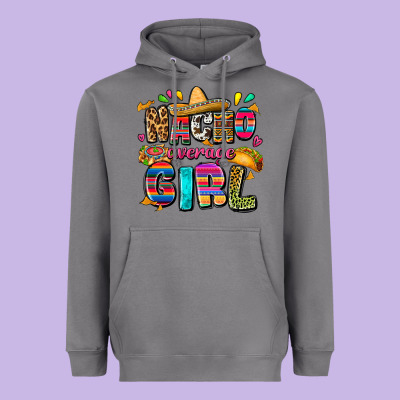 Nacho Average Girl Heavyweight Hoodie Designed By Fadigitalartstudio