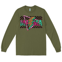 Army Green mama techno lightning bolt Long Sleeve Tee - Jasminsmagicworld
