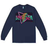Navy mama techno lightning bolt Long Sleeve Tee - Jasminsmagicworld
