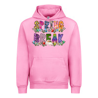 Fuchsia Pink SPRING BREAK Urban Hoodie - CowhideDigitalArt