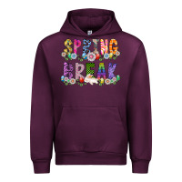 Mauve Wine SPRING BREAK Urban Hoodie - CowhideDigitalArt