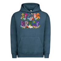 Pigment Midnight Navy SPRING BREAK Urban Hoodie - CowhideDigitalArt